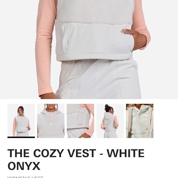 Bad Birdie Cozy Hooded Vest with Accents size Small - Picture 6 of 6